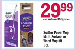Price Chopper Swiffer PowerMop Multi-Surface or Wood Mop Kit offer