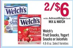 Price Chopper Welch’s Fruit Snacks, Yogurt Snacks or Juicefuls offer