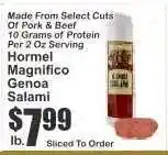 Key Food Hormel Magnifico Genoa Salami offer