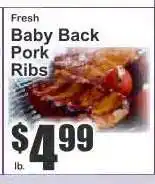 Key Food Baby Back Pork Ribs offer