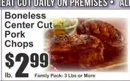Key Food Boneless Center Cut Pork Chops offer