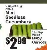 Key Food Mini Seedless Cucumbers offer