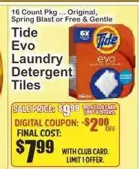 Key Food Tide evo Laundry Detergent Tiles offer