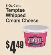 Key Food Temptee Whipped Cream Cheese offer
