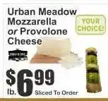 Key Food Urban Meadow Mozzarella or Provolone Cheese offer