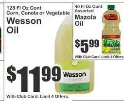 Key Food Wesson Oil offer