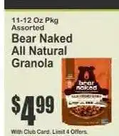 Key Food Bear Naked All Natural Granola offer