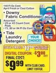 Key Food Tide Laundry Detergent offer