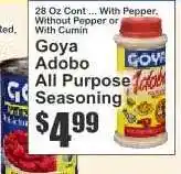 Key Food Goya Adobo All Purpose Seasoning offer