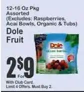 Key Food Dole Fruit offer