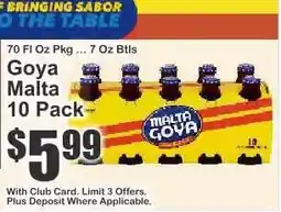 Key Food Goya Malta 10-Pack offer