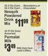 Key Food Parmalat Milk offer
