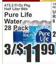 Key Food Pure Life Water 28 Pack offer