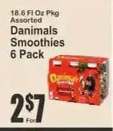 Key Food Danimals Smoothies 6 Pack offer
