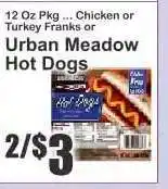 Key Food Urban Meadow Hot Dogs offer
