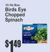 Key Food Birds Eye Chopped Spinach offer