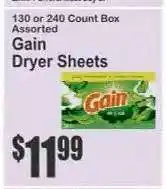 Key Food GAIN DRYER SHEETS offer