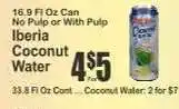 Key Food Iberia Coconut Water offer