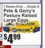 Key Food Pete & Gerry's Pasture Raised Large Eggs offer