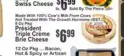 Key Food Président Triple Crème Brie Cheese offer