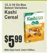Key Food Kashi Cereal offer