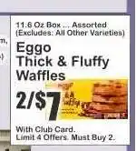 Key Food Eggo Thick & Fluffy Waffles offer
