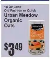 Key Food Urban Meadow Organic Oats offer