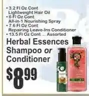 Key Food Herbal Essences Shampoo or Conditioner offer