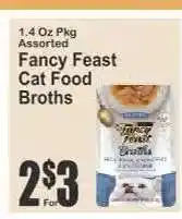 Key Food Fancy Feast Cat Food Broths offer