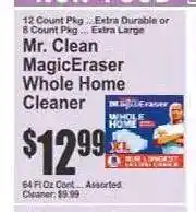 Key Food Mr. Clean MagicEraser Whole Home Cleaner offer