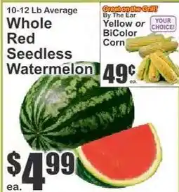 Key Food Whole Red Seedless Watermelon offer