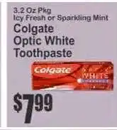 Key Food Colgate Optic White Toothpaste offer