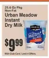 Key Food Urban Meadow Instant Dry Milk offer