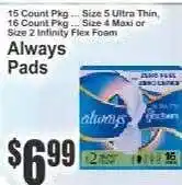 Key Food Always Pads offer
