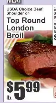 Key Food Top Round London Broil offer