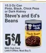 Key Food Steve's and Ed's Beans offer