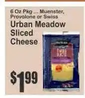Key Food Urban Meadow Sliced Cheese offer