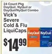 Key Food Vick's Severe Cold & Flu LiquiCaps offer