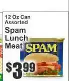 Key Food Spam Lunch Meat offer
