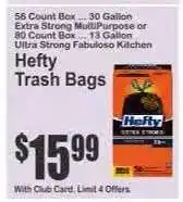 Key Food Hefty Trash Bags offer
