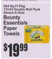 Key Food Bounty Essentials Paper Towels offer