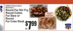 Key Food USDA Choice Beef Boneless offer