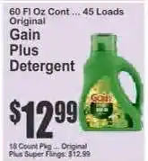 Key Food Gain Plus Detergent offer