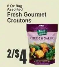 Key Food Fresh Gourmet Croutons offer