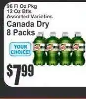 Key Food Canada Dry 8 Packs offer