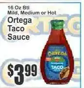 Key Food Ortega Taco Sauce offer