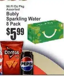 Key Food bubly Sparkling Water 8-Pack offer