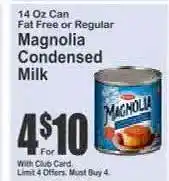 Key Food Magnolia Condensed Milk offer