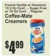 Key Food Coffee mate Creamers offer