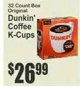 Key Food Dunkin' Coffee K-Cups offer